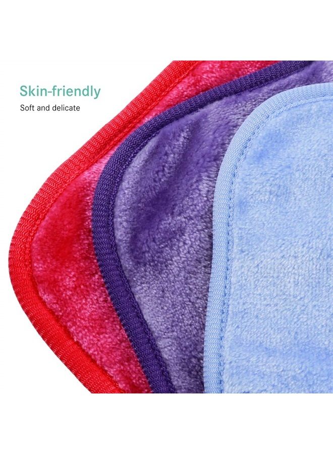 KODAMO Reusable Makeup Remover Cloth 6 x 6 in 12 Pack - Microfiber Washable Facial Cleansing Towel for All Skin Types With Laundry Bag - Natural Eco-friendly Makeup Remover Towel - Image 5