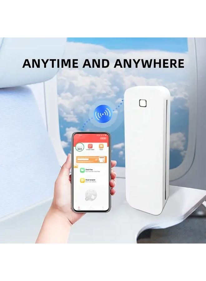 Marklife D210 طابعة حرارية بيضاء محمولة لاسلكية بدون حبر للهاتف والكمبيوتر المحمول - Image 5