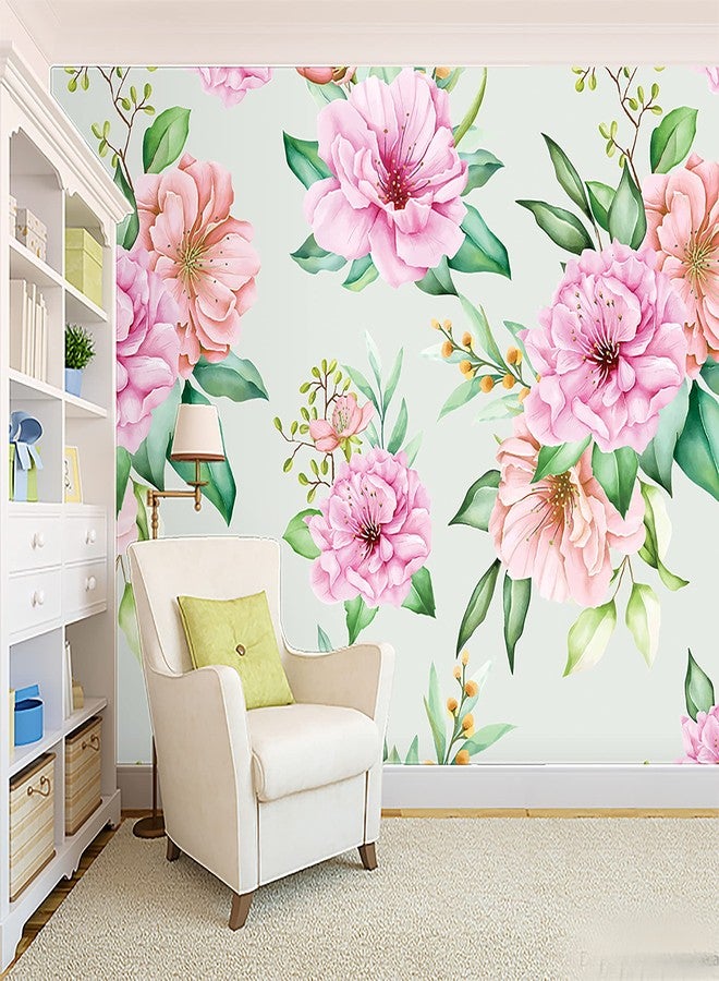 WALL DECOR Floral Decor Wallpaper Multicolor Wall Sticker for Home D�cor, Living Room, Bedroom, Hall, Kids Room, Play Room(Self Adhesive Vinyl, Waterproof Model DW097) (16 X 50 INCH) - Image 3