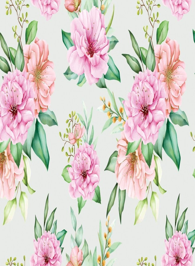 WALL DECOR Floral Decor Wallpaper Multicolor Wall Sticker for Home D�cor, Living Room, Bedroom, Hall, Kids Room, Play Room(Self Adhesive Vinyl, Waterproof Model DW097) (16 X 50 INCH) - Image 2