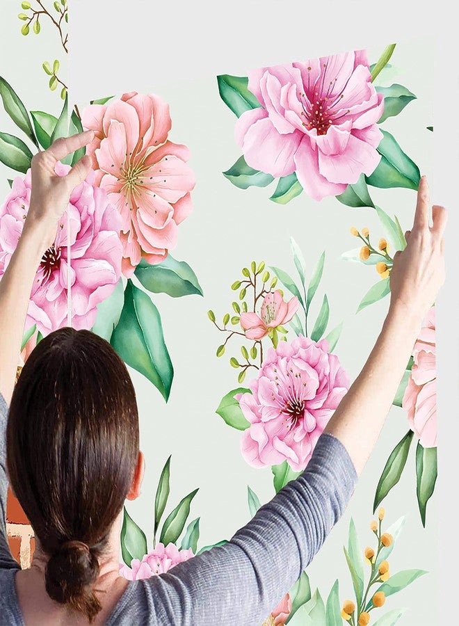 WALL DECOR Floral Decor Wallpaper Multicolor Wall Sticker for Home D�cor, Living Room, Bedroom, Hall, Kids Room, Play Room(Self Adhesive Vinyl, Waterproof Model DW097) (16 X 50 INCH) - Image 4
