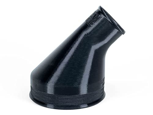Electron Whale Angled Reducer 4” to 1-7/8", Connect Shop Vac to Dust Collection Port (4in to 1.875in), Adapter Converter, 45-Degree Elbow, Attach Woodworking Dust Chute to Vacuum Hose, R4520 R4512 (4" to 1-7/8") - Image 1