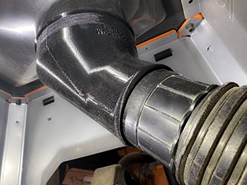 Electron Whale Angled Reducer 4” to 1-7/8", Connect Shop Vac to Dust Collection Port (4in to 1.875in), Adapter Converter, 45-Degree Elbow, Attach Woodworking Dust Chute to Vacuum Hose, R4520 R4512 (4" to 1-7/8") - Image 5