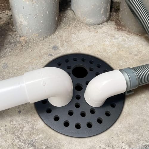 Bueyfolt 6.5" Cast Iron Drain Cover with Removable Drain Ports, Garage Drain Cover, Floor Drain, Floor Strainer - Image 5