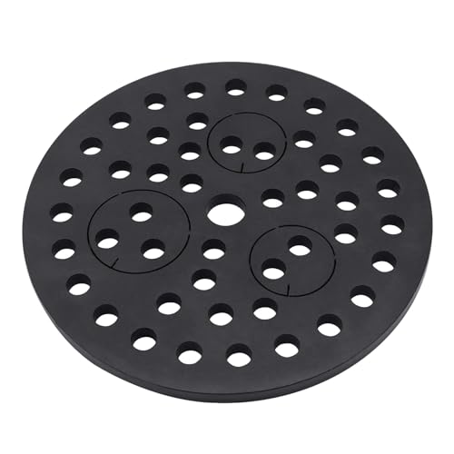 Bueyfolt 6.5" Cast Iron Drain Cover with Removable Drain Ports, Garage Drain Cover, Floor Drain, Floor Strainer - Image 1