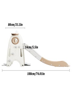 FULL JOY Foldable Slide With Basketball Hoop  For Children,188*70*98 CM  - Image 5