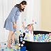 UHAPPYEE Extra Large Soft Ball Pit for Toddler 51 x 118 in Foam Ball Pit for Baby Kids Soft Round Ball Pool Black - Image 4