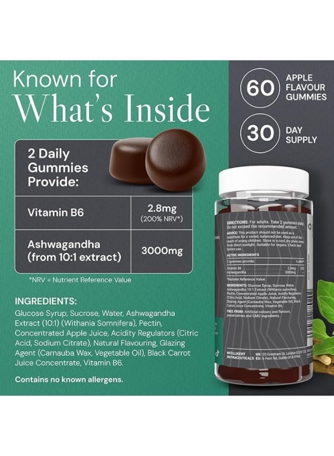 Known Ashwagandha Apple Vegan Gummy Supplement | 3000mg Ashwagandha | Stress & Sleep Aid - Image 3