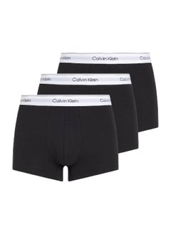 CALVIN KLEIN Men's 3 Pack Trunks - Modern Cotton - Cotton, Black  - Image 1