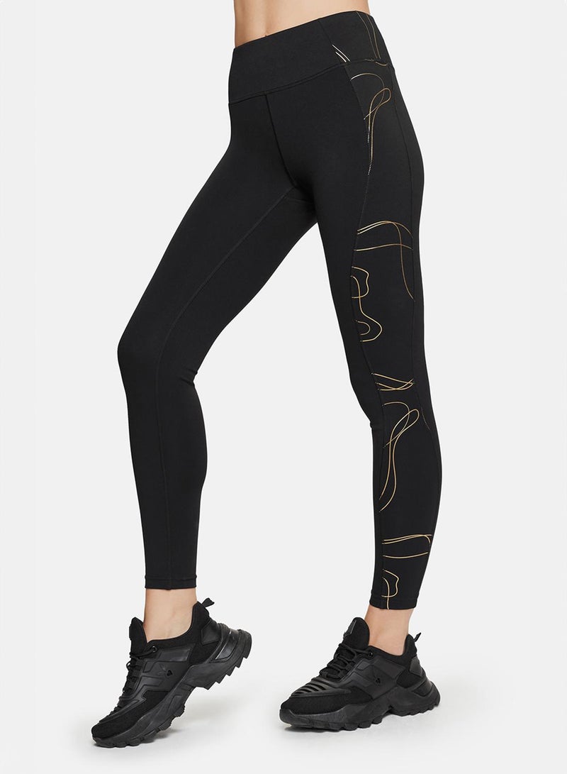 Cardio Bunny سروال ليغينغز بطباعة كونتور من كارديو باني - Image 1