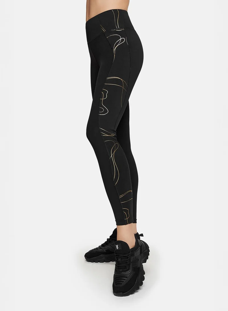 كارديو باني Cardio Bunny Contour Print Leggings