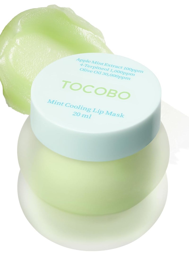 Tocobo Mint Cooling Lip Mask – Korean Overnight Lip Treatment with Apple Mint, Tea Tree & Olive Oil – Soothing, Hydrating, Refreshing Balm – Soft Melting Texture, Fresh Herb Scent, 0.5 oz. - Image 1