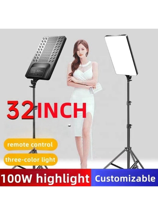 RL-32 Soft LED Video Light Panel – 100W Studio Lighting for Photography, Video Recording, YouTube, and Online Meetings – Adjustable Color Temperature 2700K-5700K – CRI 95+ with Remote Control  - Image 5