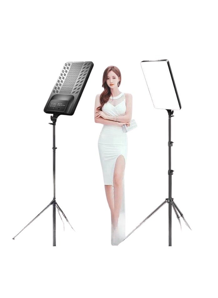RL-32 Soft LED Video Light Panel – 100W Studio Lighting for Photography, Video Recording, YouTube, and Online Meetings – Adjustable Color Temperature 2700K-5700K – CRI 95+ with Remote Control  - Image 1