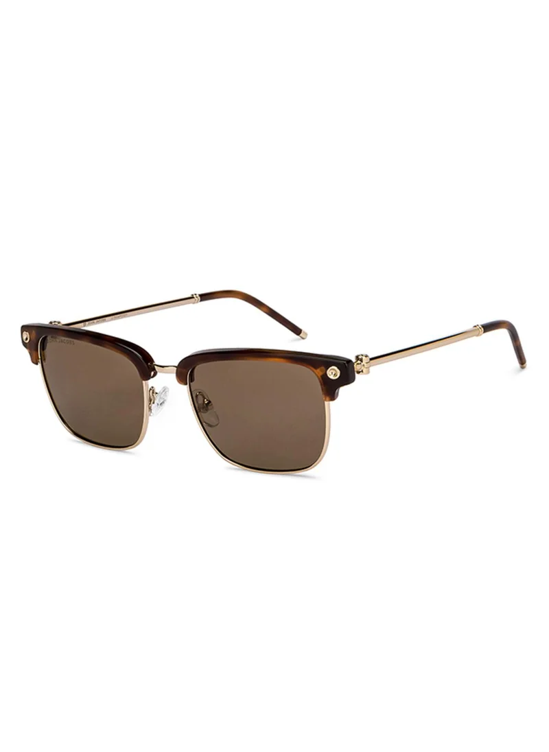 John Jacobs John Jacobs | Gold Tortoise - Brown | Full Rim Rectangular Stylish & Premium Polarized Sunglasses | JJ Rhapsody | Polarized and 100% UV Protected | Men & Women | Medium | JJ S15453