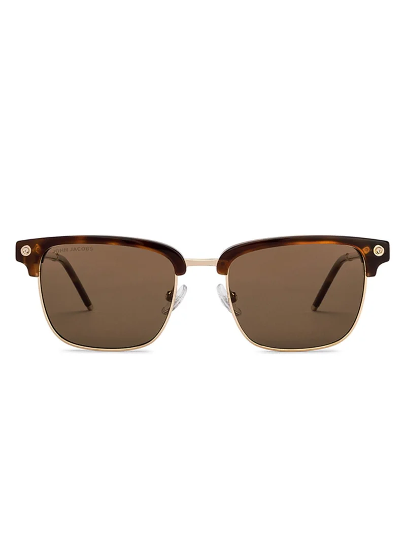 John Jacobs John Jacobs | Gold Tortoise - Brown | Full Rim Rectangular Stylish & Premium Polarized Sunglasses | JJ Rhapsody | Polarized and 100% UV Protected | Men & Women | Medium | JJ S15453