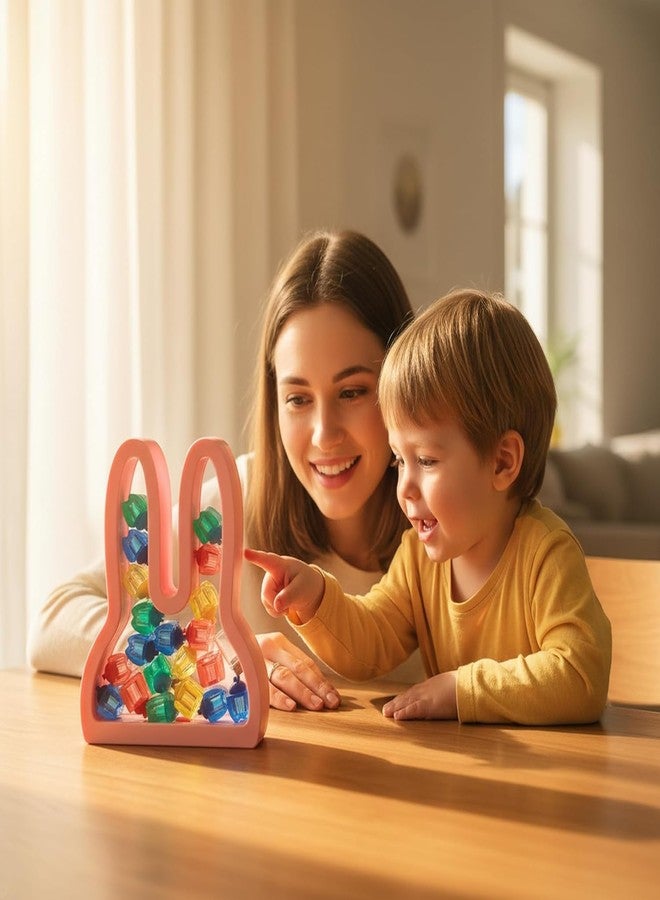 Caiumai Tooth Fairy Box with 20 Colorful Tooth Chambers, Tooth Holder for Kids Teeth, Keepsake Box for Baby Teeth & First Haircut, Includes Tooth Fairy Coins,Perfect Tooth Fairy Gift (Pink rabbit) - Image 5