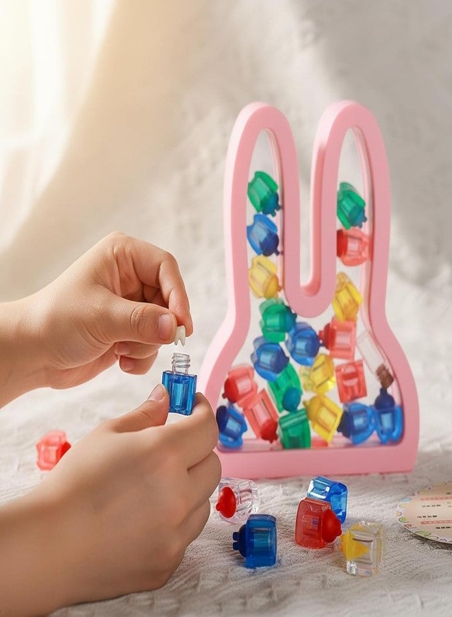 Caiumai Tooth Fairy Box with 20 Colorful Tooth Chambers, Tooth Holder for Kids Teeth, Keepsake Box for Baby Teeth & First Haircut, Includes Tooth Fairy Coins,Perfect Tooth Fairy Gift (Pink rabbit) - Image 4