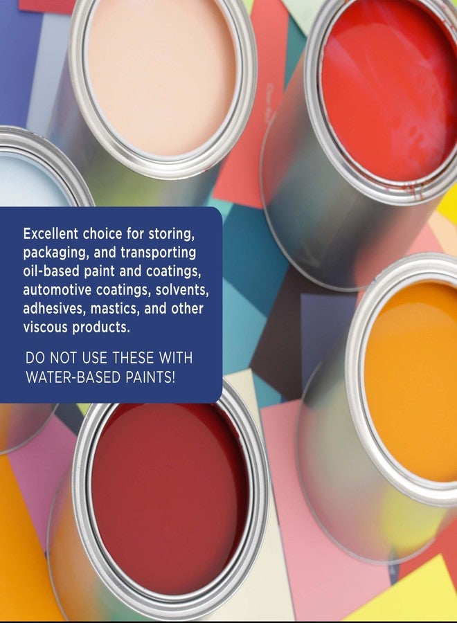 Master Airbrush Master Elite 1 Quart Unlined Empty Metal Paint Can Bucket with Lids, Pack of 2 - Triple Tight Lid Seal, 32 fl. oz. Steel Coating Storage Container Tin - Store Leftover Oil-Based Paint, Automotive, Art - Image 5