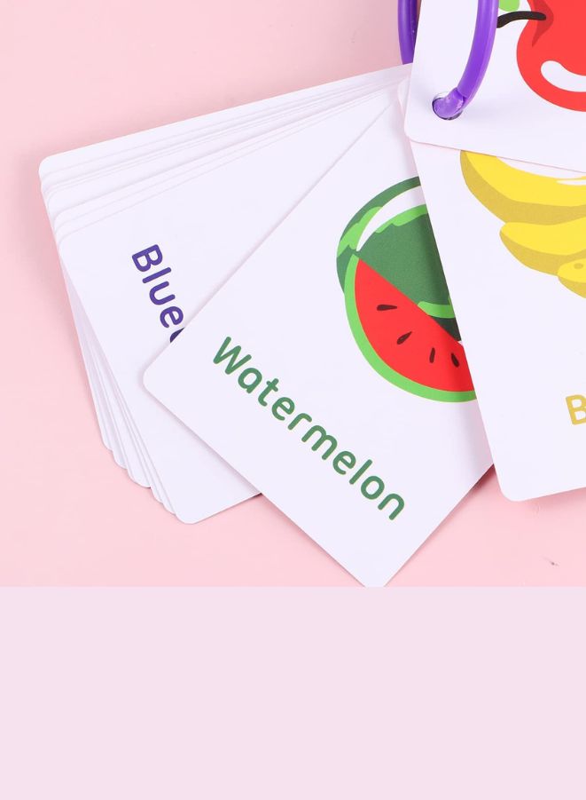 Educational Flash Cards Pocket Card Preschool Teaching Cards for kids, 20 Cards, Fruits - Image 4