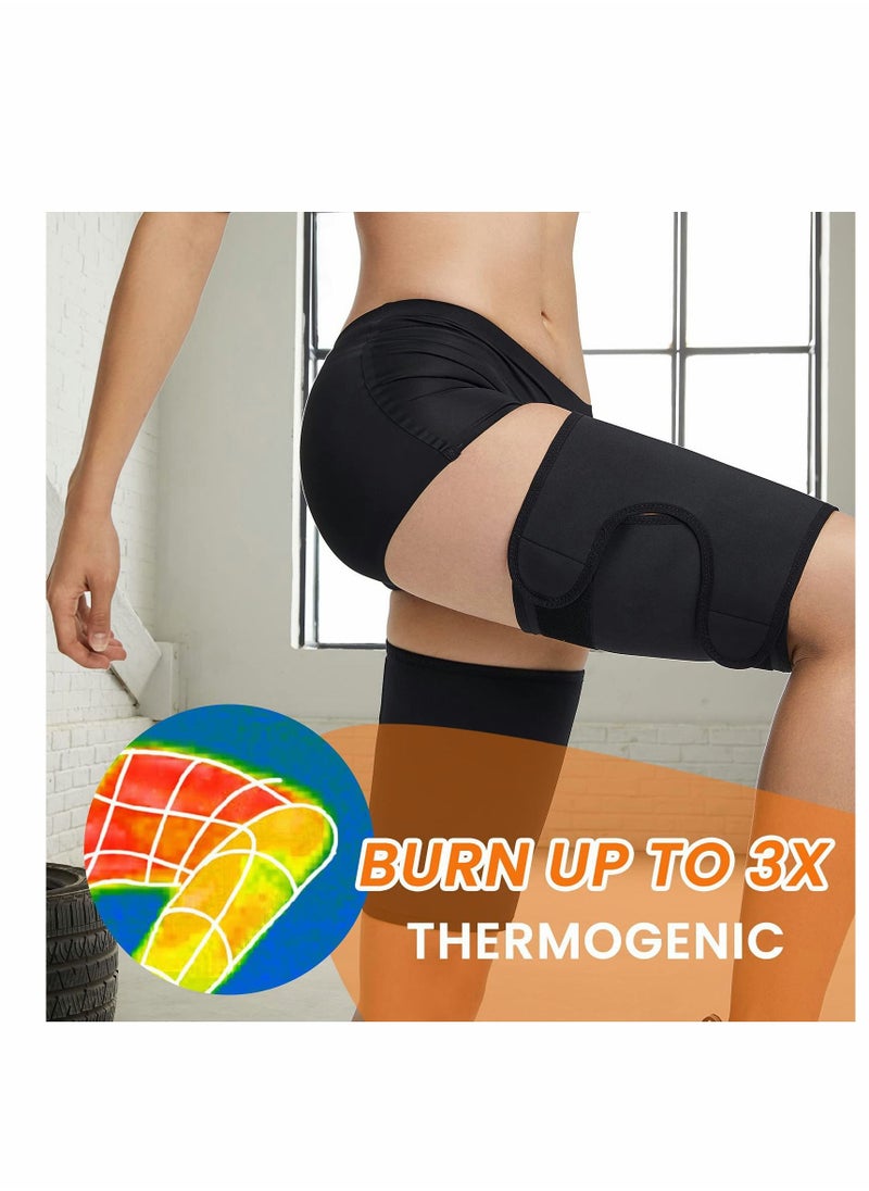 KASTWAVE 1 Pair Thigh Trimmers For Women Sauna Sweat Bands Thigh Shaper Adjustable Sauna Waist Trainer For Leg  - Image 2