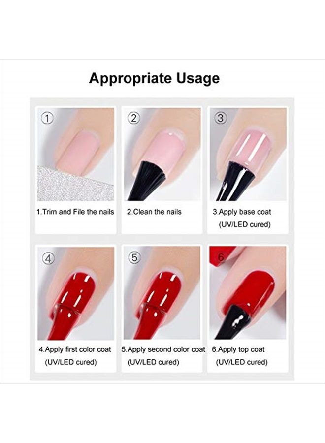 FZANEST Glitter Gel Nail Polish,Led UV Gel Polish Diamond Sparkle Color Soak Off Long Lasting Nail Gel (Diamond Rose Gold) - Image 4