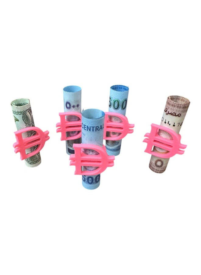 Remal 3D 5 Pack Eid Money Clip New UAE Dirham Symbol Eidiyah Holder Eid Mubarak Decoration Gift for Cash and Kids طقم ٥ علب عيدية رمز الدرهم الاماراتي الجديد هدية نقود ديكور العيد  - Image 4