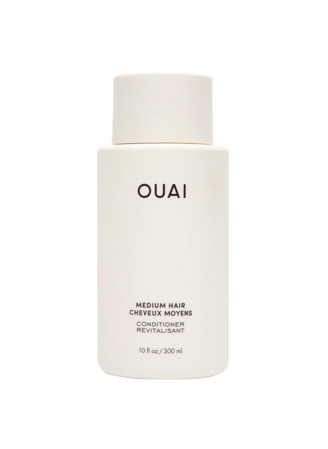 Ouai - Medium Conditioner - Hydrating Hair Conditioner With Coconut Oil, Babassu Oil, And Keratin - Strengthens, Repairs And Adds Shine - Paraben And Phthalate Free Hair Care Products - 10 Oz - Image 1