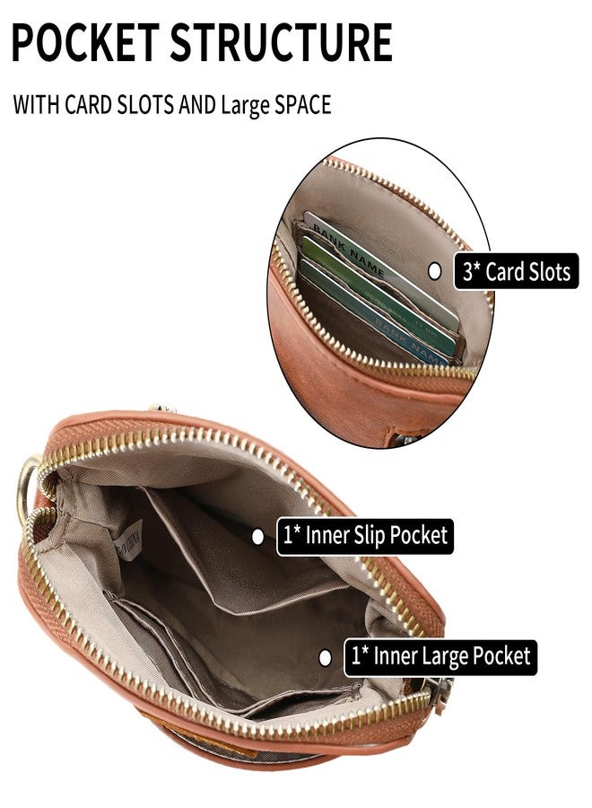 SENDEFN Cell Phone Crossbody Purse Vegan Leather Small Crossbody Bag for Women with Adjustable Strap - Image 4