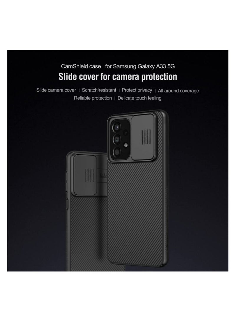 Nillkin CamShield Case Slim Cover with camera protection shield For Samsung Galaxy A33 5G Black - Image 3