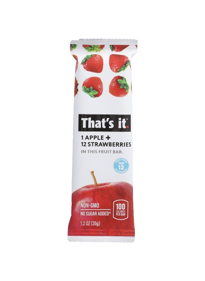 That's it. That's It, Fruit Bars, Apple + Strawberries, 12 Bars, 1.2 oz (35 g) Each  - Image 3