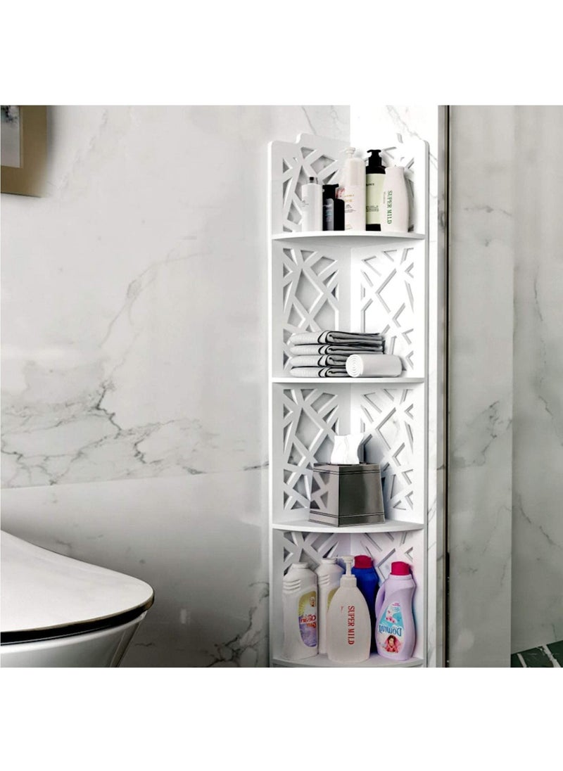 LINGWEI - Corner Shelf Bathroom Storage Cabinet 20x100x20cm - Image 1