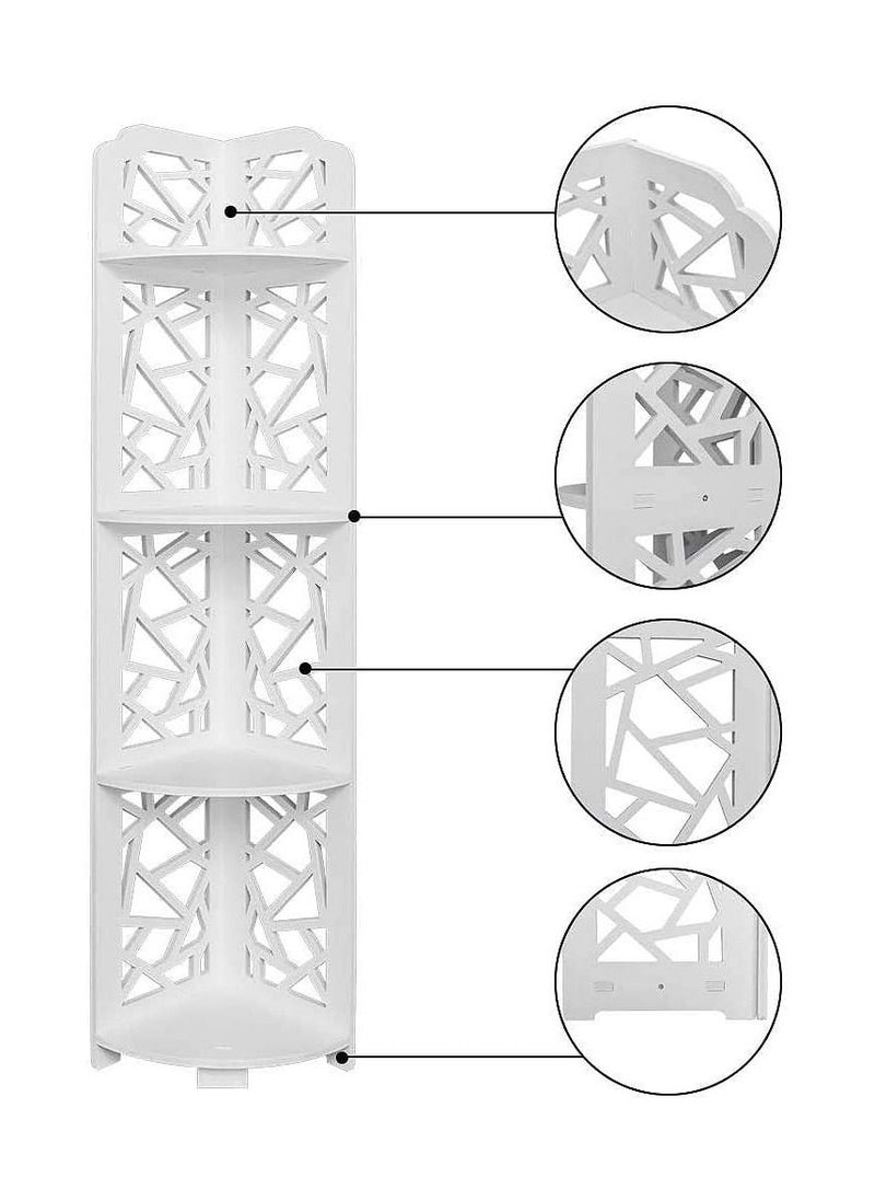 LINGWEI - Corner Shelf Bathroom Storage Cabinet 20x100x20cm - Image 1