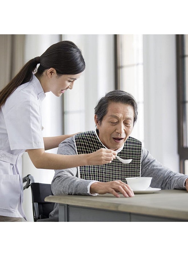 HASTHIP® Adult Bibs,Adult The Eldly Bib Adult Washable Dining Bibs for Elderly Green - Image 5