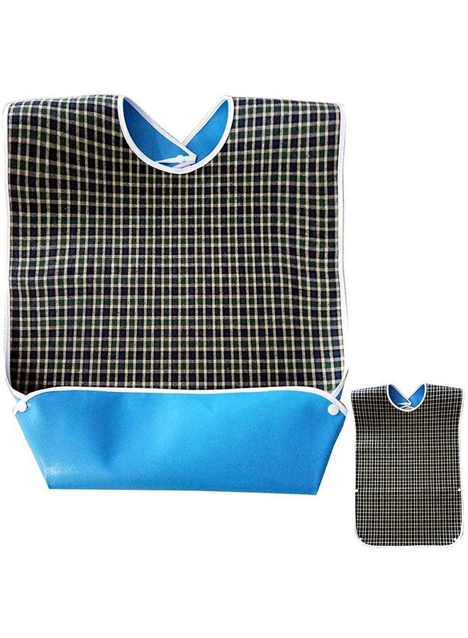 HASTHIP® Adult Bibs,Adult The Eldly Bib Adult Washable Dining Bibs for Elderly Green - Image 1