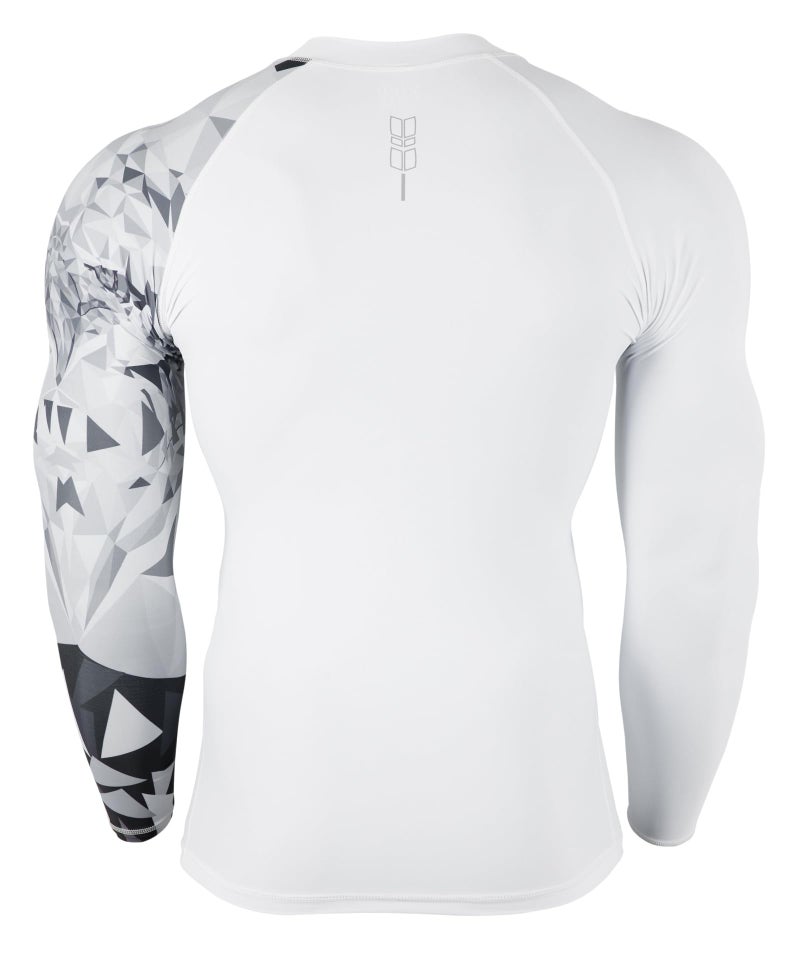 HUGE SPORTS Men's Swim Shirts Long Sleeve Zip Rash Guard UPF 50+ Sun Protective Quick Drying (Eagle, S) - Image 3