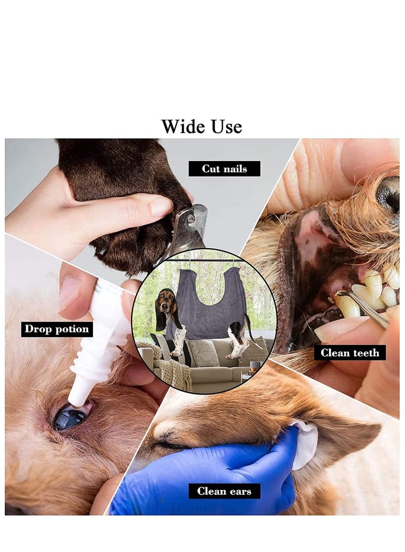 Excefore Dog Hammock Helper Multifunctional Pet Cat Bath Towel Dog Hammock for Bathing Washing Grooming and Trimming Nail - Image 5