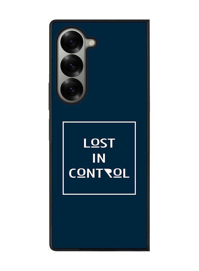 Stylizedd Rugged Black edge case for Samsung Galaxy Z Fold6, Slim fit Soft Case Flexible Rubber Edges Anti Drop TPU Gel Thin Cover -  Lost in control - Image 1