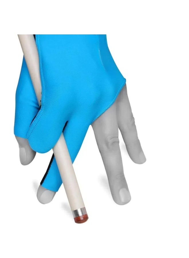 Generic Glove for Left Hand, High Elasticity 3 Finger Pool Glove, Breathable Anti-Slip  Cue Sport Glove for Men Women, Comfortable Polyester Spandex Blend, Left Hand Design - Image 1