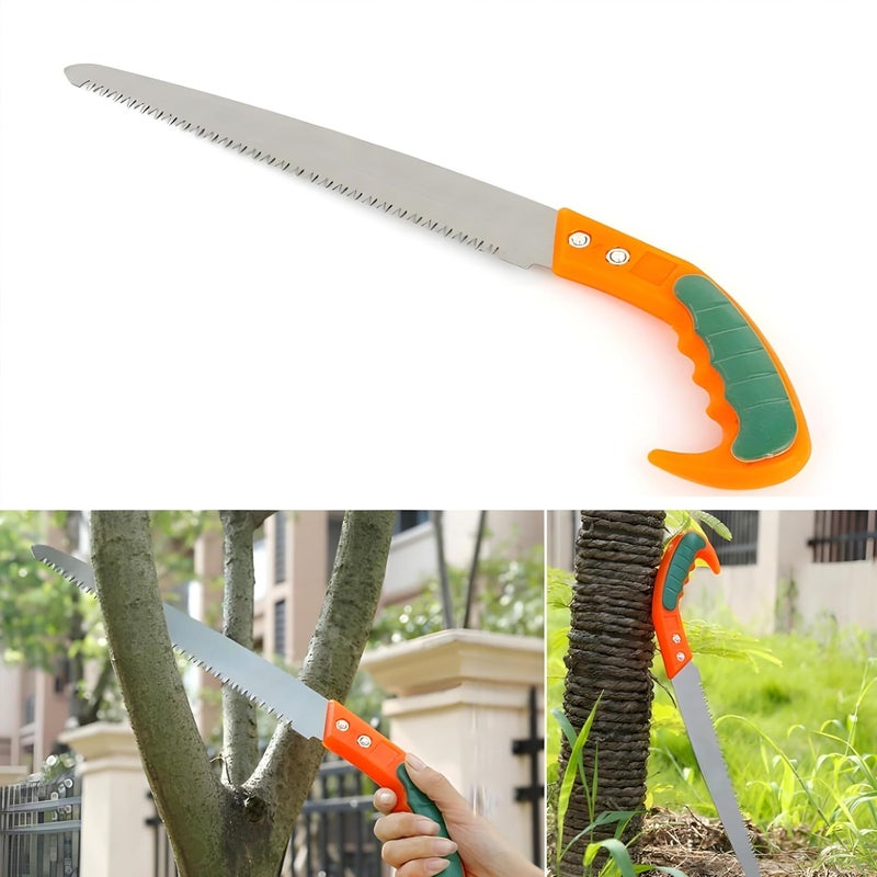 Oblivion Garden Pruning Saw 270mm Carbon Steel Tree Pruner with Pole Slot Lightweight Hand Tool for Branch Cutting Durable Sharp Blades for Gardening Wood Cutting and HeavyDuty Shearing 1 Pc - Image 2