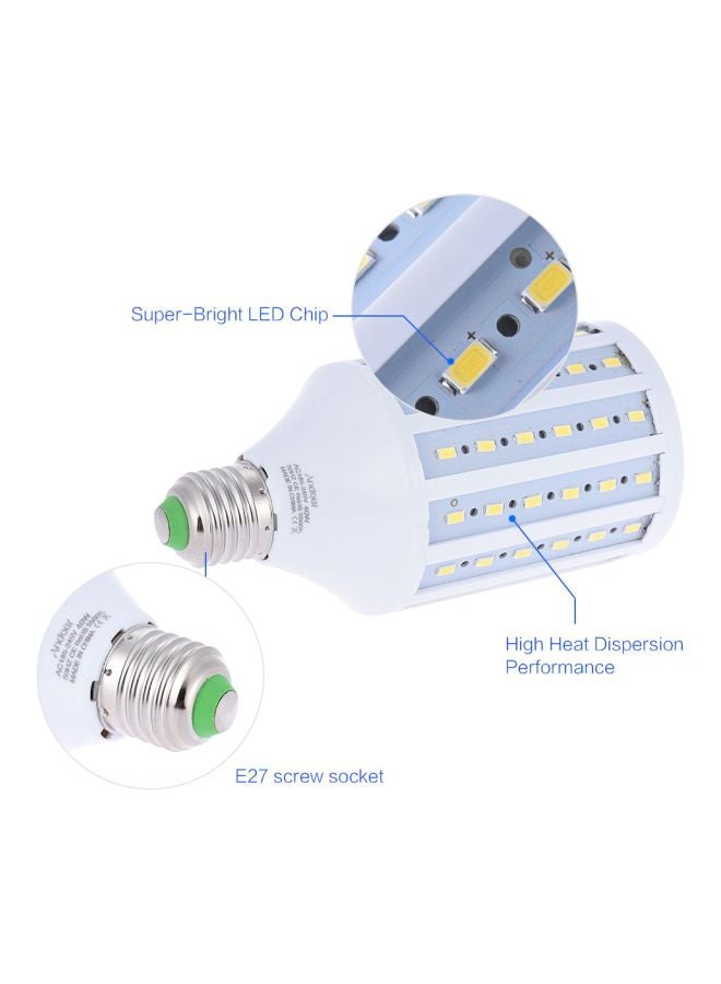 مصباح إضاءة LED بجهد 40 وات مناسب لستوديو التصوير الفوتوجرافي بتصميم على شكل الذرة ومزود ب 90 خرزة بدرجة إضاءة تبلغ 5500 كلفن مقاس 27 مم أبيض - Image 4
