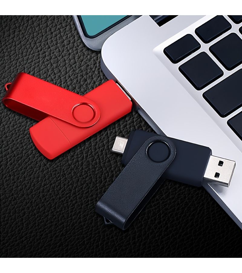 High Speed USB 2.0 Type C OTG Flash Drive Dual Connection 116GB Purple Compact Portable Memory Stick for Fast Data Transfer - Image 4