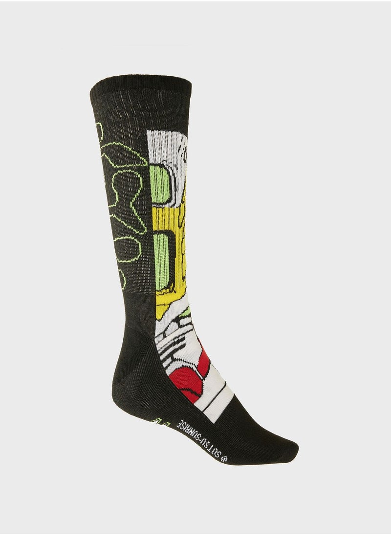 HUF Gundam Wing Crew Sock  - Image 1