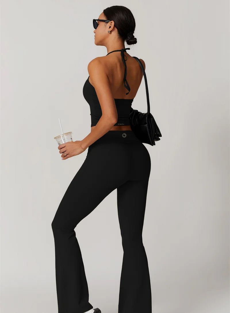 كون.يوغا بلوزة كامي نسائية بياقة هالتر