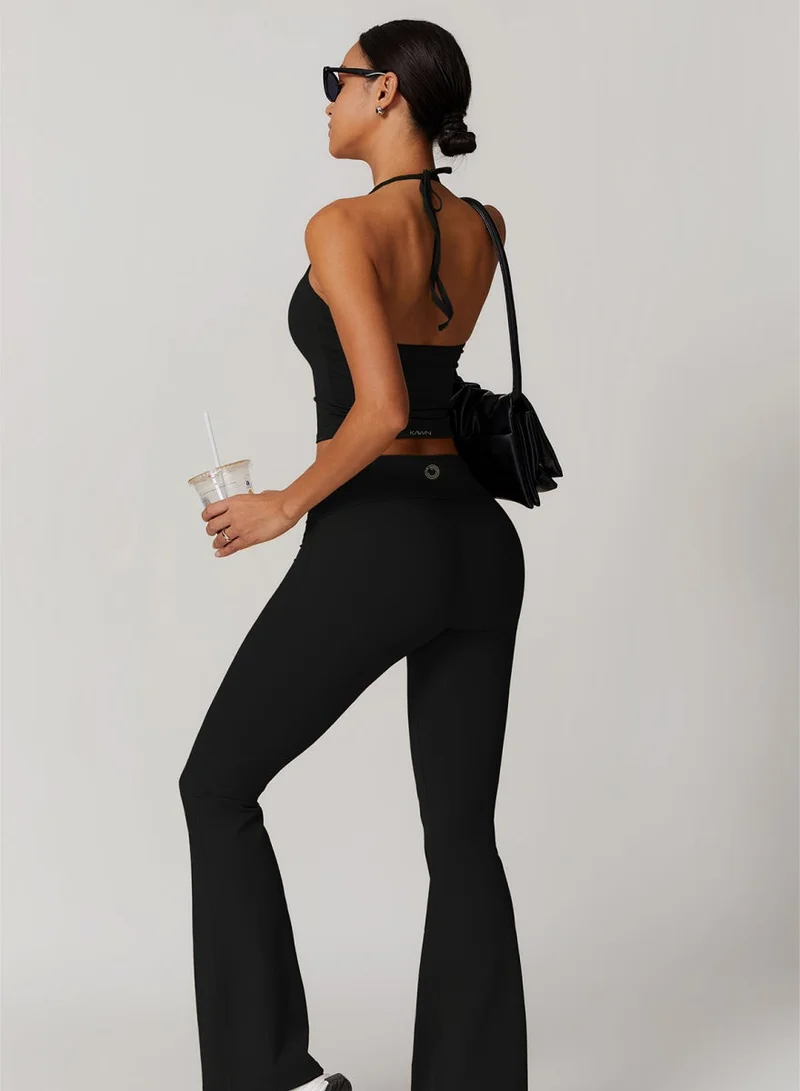 كون.يوغا بلوزة كامي نسائية بياقة هالتر