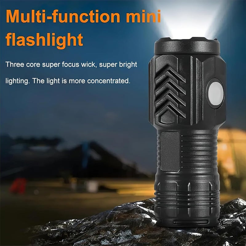 BRAINLE BRAINLE Rechargeable Mini Torch with Clip Magnet COB LED Camping Light Small Torch Light Pocket Flashlight Portable 3 Modes Pocket Light for Outdoor Adventures - Image 3