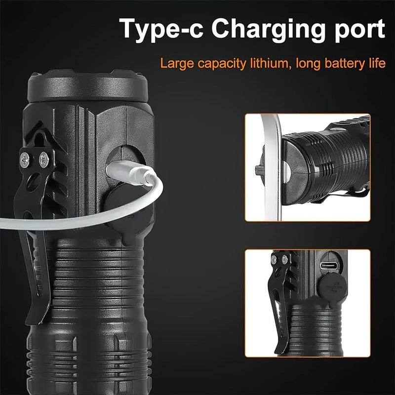 BRAINLE BRAINLE Rechargeable Mini Torch with Clip Magnet COB LED Camping Light Small Torch Light Pocket Flashlight Portable 3 Modes Pocket Light for Outdoor Adventures - Image 5