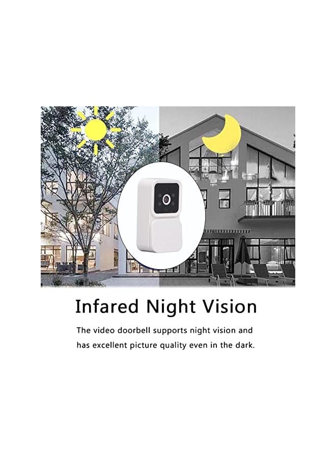 Green Tiger جرس باب فيديو، جرس باب شمسي لاسلكي، كاميرا لاسلكية، لفيلا مكتب شقة، نظام اتصال جرس باب فيديو، مع مراقبة حقيقية في الوقت الفعلي عبر واي فاي لاسلكي - Image 4