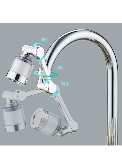 Movable faucet fitting with internal filter with all accessories and connections