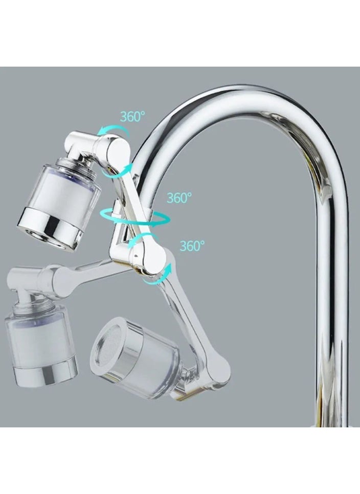 Movable faucet fitting with internal filter with all accessories and connections